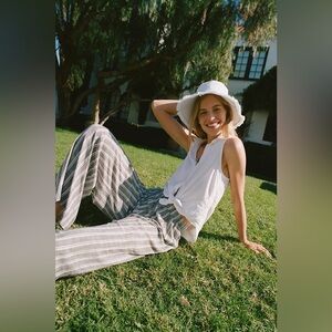 Anthropologie | Cloth & Stone Striped Wide-Leg Pants XS